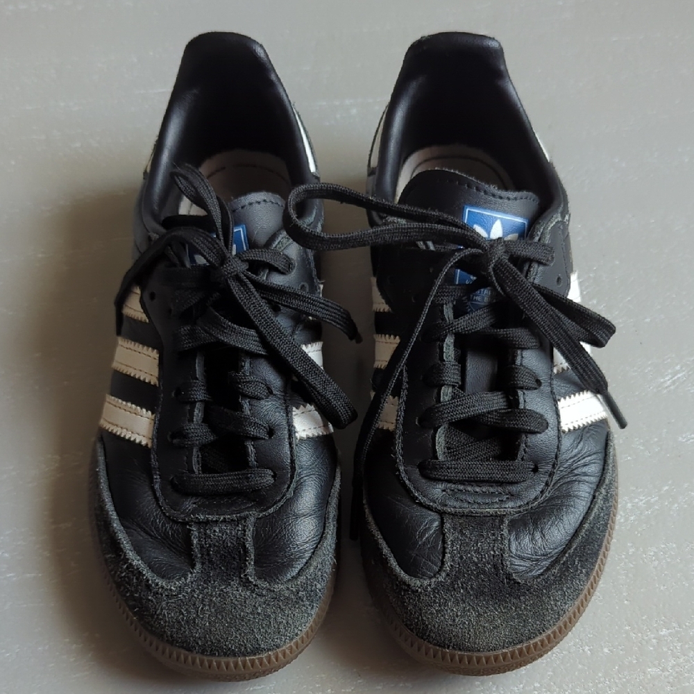 Adidas Sambas Kids size 13 Black White Unisex - Picture 3 of 7